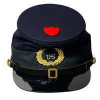 Gorra de forja modelo 1858, también conocida como kepi, que fue el equipamiento de cabeza estándar de la Unión durante la Guerra Civil Americana.
