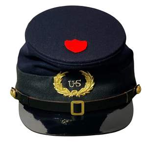 Casquette de fourragerie modèle 1858, également appelée kepi, qui était l'équipement de tête standard de l'Union pendant la guerre civile américaine. - Product Image 5