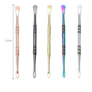 Ensemble de pousse-cuticules portable en acier inoxydable à double tête coloré, facile à utiliser, avec ouverture large pour manucure et pédicure - Product Image 3