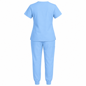 Uniformes Médicos Personalizados con Logotipo OEM para Hombres y Mujeres, Uniformes de Enfermera y Doctor de Hospital, Traje de Trabajo Elástico de Poliéster y Spandex para el Sector Sanitario - Product Image 2
