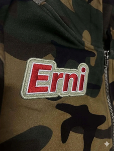 Sweat-shirt à capuche zippé unisexe 2026 style rétro gothique imprimé animal, manches régulières, streetwear, sport, décontracté, coupe oversize, 100% coton - Product Image 2