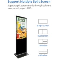 Kiosco Vertical con Pantalla Táctil/Sin Táctil para TV, Reproductor de Publicidad Interior 4K, Pantalla LED LCD HD para Señalización Digital