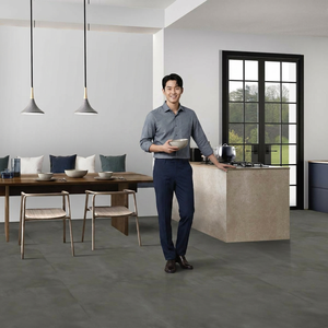 กระเบื้องพอร์ซเลนลายหินอ่อนมันเงา Marazzi Grigio ขนาด 800x1600 มม. คุณภาพพรีเมียม ทนกรด ป้องกันแบคทีเรีย สำหรับปูพื้นและผนัง ภายใน/ภายนอกอาคาร - Product Image 5