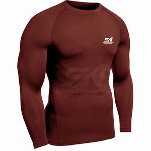 Men Rash Guard Long Sleeve Quick Dry Stretch Fabric Perfect For <b>Surfing</b> Gym And Sports Training Rash Guard - Product Image 3