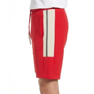 Shorts Bermuda en coton rouge pour homme, taille mi-haute, élastique, respirant, style décontracté avec poches - Product Image 3