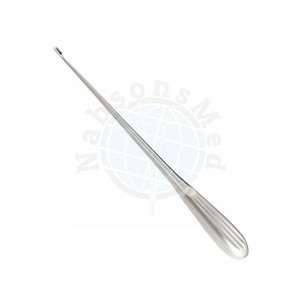 Curettes Scoville pour disques diséminés 4mm 10mm 25.4cm en acier inoxydable, angle de 45 degrés, instrument chirurgical orthopédique manuel réutilisable - Product Image 2