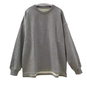 Latest Design Breathable Men Oversized <b>Crew</b> <b>Neck</b> <b>Sweatshirt</b> Stand Solid Regular Fit Minimalist Pullover <b>Sweatshirt</b> - Product Image 4
