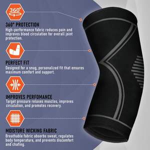 Attelle de compression pour coude PhysFlex en néoprène, lot de 2, épaisse, élastique, respirante, légère, design professionnel - Product Image 4