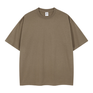 OEM 2026 Plain t <b>Shirt</b> Custom Blank Streetwear High Quality Short Sleeve Drop Shoulder Distressed <b>Patchwork</b> Fashion Tshirts - Product Image 5