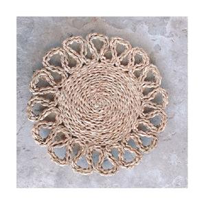 Venta al por mayor de manteles individuales redondos de mimbre tejidos a mano para decoración de mesa de cocina de fabricante vietnamita - Product Image 1