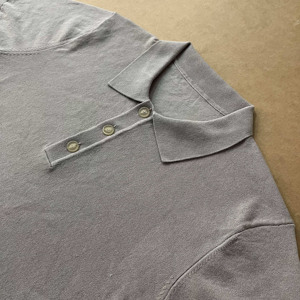 Suéter de Punto Elástico de Alta Calidad para Hombre, Manga Corta, Estampado, Secado Rápido, Informal - Product Image 5