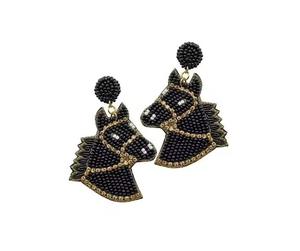 Pendientes Artesanales con Cuentas y Flecos, Estilo Indio, para Fiesta, con Bordado de Cuentas de Semillas, para Mujer - Product Image 2