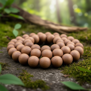 Perles artisanales en bois de qualité supérieure, perles d'espacement en bois naturel pour accessoires de bracelets et colliers faits à la main - Product Image 3