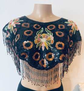 Womens Summer Sexy Beading Set Sleeveless Backless Pink Blue Tassel Halter Glitter Sling <b>Sequined</b> <b>Crop</b> <b>Tops</b> Tassel Skirt 0854 - Product Image 2