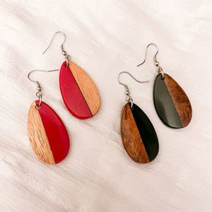 Fournisseur de Boucles d'Oreilles Bohèmes Artistiques Faits Main en Résine Époxy et Bois Écologiques, Meilleures Ventes pour Mariages - Product Image 2