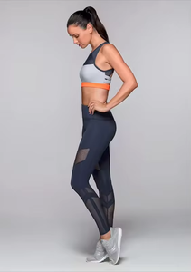 Leggings de Yoga de Cintura Alta para Mujer, Pantalones Deportivos Transpirables sin Costuras con Panel de Malla, Estilo Color Block - Product Image 2