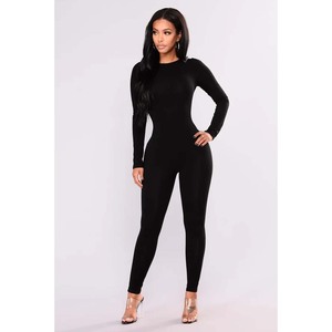 Lady Jumpsuit <b>Playsuit</b> & Bodysuits <b>Bodycon</b> Spring Summer Short Halter One Piece Sexy Full Sleeves Rompers Women Jumpsuit - Product Image 4