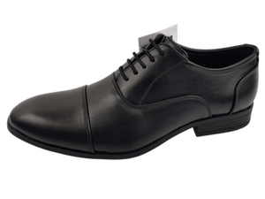 Mocasines de Cuero Negro para Hombre, Estilo Slip-On, Punta Redonda, Entresuela Acolchada de EVA, Suela de Goma, Color Sólido, para Todas las Temporadas - Product Image 3