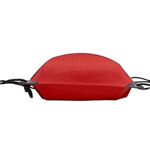 Red <b>Drawstring</b> <b>Backpack</b> Reflective Stripe Water Resistant Lightweight Unisex Outdoor Casual 21L Canvas Material Shoulder Strap - Product Image 2