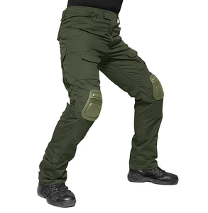 Ensemble uniforme tactique unisexe Rip Stop en velours côtelé, chemise camouflage et pantalon cargo avec genouillères, imperméable pour l'airsoft et la chasse - Product Image 4