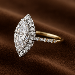 Bague de fiançailles élégante en diamant taillé, bijoux de mode originaux pour femmes - Product Image 3