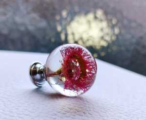 ลูกบิดตู้ไม้ยูคาลิปตัสทำมือรักษ์โลก พร้อมด้ามจับลิ้นชักเรซิ่นประดับดอกไม้จริง - Product Image 4