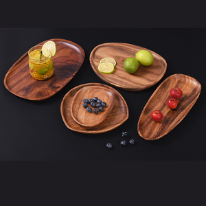Wooden Breakfast Serving Tray Handmade <b>Rustic</b> Farmhouse Decorative Food Serving Platter with Handles for <b>Bed</b> Kitchen - Product Image 2