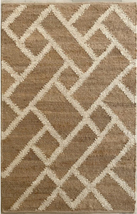 AISHA FABS KI JUTE WALL Modern Flat Woven Eco Friendly Reversible Geometrical Pattern Jute Rug Indian Handmade <b>Runner</b> Rugs - Product Image 2