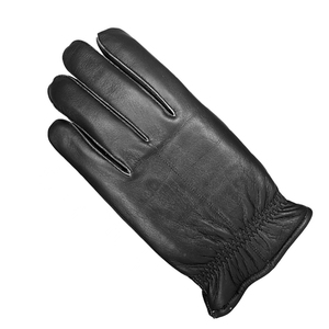 Gants de travail d'hiver en cuir de chèvre, longs, en cuir véritable pour hommes, avec doublure intérieure en polaire, gants de conduite d'hiver, gants tendance - Product Image 4