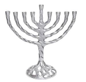 Candelabros de Metal Menorah hechos a mano, farolillos y tarros pulidos brillantes para decoración navideña del hogar, increíble para hombres - Product Image 1