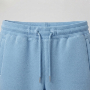 Conjunto Deportivo Azul Claro para Hombre, Manga Larga, Cuello Alto, Cierre Frontal con Cremallera, Logotipo, Ropa Deportiva Informal, Color Sólido, Transpirable, para Primavera - Product Image 6