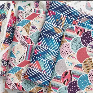 Oem Custom Organic Digital Print Spandex Fabric Super Soft Bamboo Fabric For Sofa Blanket