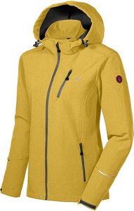 Veste d'hiver coupe-vent à col montant zippée en toile jaune écologique pour homme grande taille - Product Image 2