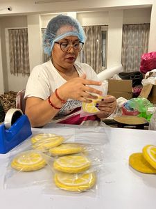 Fait à la main au Népal multicolore de haute qualité feutre de laine de mouton écologique anti-dérapant sous-verre à thé hexagramme étoile conception tissé tissage plat - Product Image 4