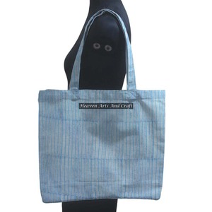 Bloc imprimé coton carré fourre-tout sac à provisions écologique Baho Hippie marché sac à bandoulière pour femme - Product Image 1