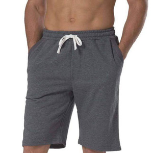 Pantalones Cortos Deportivos de Felpa para Hombre, con Cordón Ajustable, Bolsillos, Mezcla de Algodón Suave, para Gimnasio y Descanso - Product Image 2