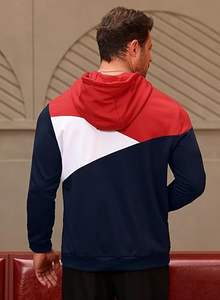 Sweat-shirt à capuche personnalisé pour homme en polyester et coton, pull molletonné, veste à capuche chaude d'hiver, décontractée, sportive, streetwear, fabrication - Product Image 4