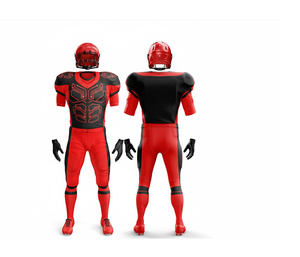 Maillots de football américain de qualité professionnelle, ensemble complet d'uniformes d'équipe |   Ensemble de football avec maillot et pantalon |   Polyester respirant - Product Image 1