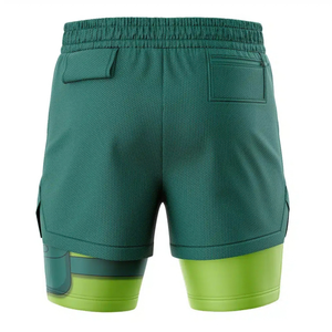 Custom Logo <b>Mens</b> 2 in 1 Running <b>Shorts</b> Quick Dry <b>Compression</b> Pocket Fitness Gym <b>Shorts</b> Wholesale Manufacturer Direct - Product Image 2
