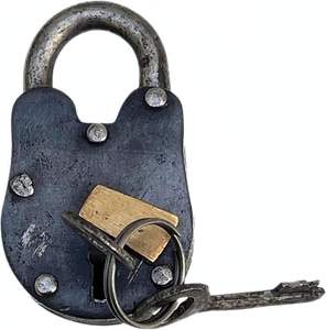 Bulk Antique Cast Iron Padlock with Key Set Rustic Vintage <b>Lock</b> for Door, <b>Locker</b>, Gate & Storage OEM Wholesale Security Padlock - Product Image 3