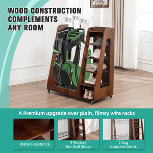 Organizzatore per Sacche da Golf in Marrone per Scaffali da Garage - Product Image 4