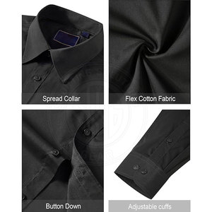 Camisa con Botones, Cuello Clásico, Acabado Impecable, Apariencia Premium, Camisas de Hombre con Botones, Cómodas - Product Image 4