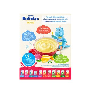 Vinamilk Ridielac Gold - Cereal para niños de seis meses-Sabor Carne (4 tipos en un paquete)-200g x 24 Cajas/Cartón - Product Image 3