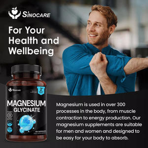 Supplément de chondroïtine de glucosamine de premiumCalcium Magnésium Zinc Capsules Glycinate de magnésium Suppléments d'herbes sans sucre - Product Image 2