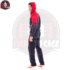 Conjunto Deportivo de Felpa con Capucha para Hombre, Modelo 2026, Cómodo, con Cierre Completo, Color Rojo Sólido, Azul Marino, Ropa Deportiva Informal para Calle - Product Image 4