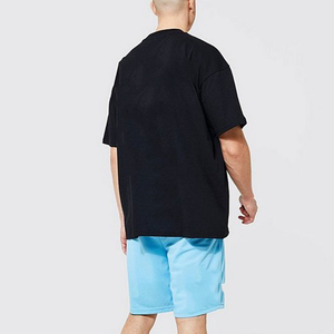 Ensembles d'été personnalisés avec logo imprimé, grande taille, coupe classique pour hommes, 100% coton respirant, ensemble deux pièces t-shirt et short - Product Image 6