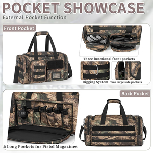 กระเป๋าใส่ปืนคู่ NAHEED SPORTS รุ่นล่าสุดปี 2026 คุณภาพสูง ขนาด 48 นิ้ว สำหรับพกพาภายนอกอาคาร เหมาะสำหรับทุกเพศ ขายส่งราคาถูก - Product Image 4