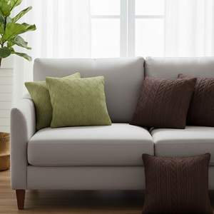 SOGA Luxury 5PC <b>Cable</b> <b>Knit</b> Pillowcases and Sage Green Covers Cozy Sofa Decorative & <b>Throw</b> Pillows - Product Image 3