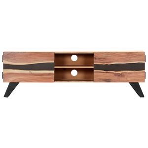 Supporto TV in legno massello 55.1 Acacia "x 11.8" x 17.7" - Product Image 2