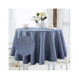 Customized Embroidered Netted Floral DTG Stylish Factory Direct Sale 100% Organic Cotton Easy to Maintain Large Table Clothes - Product Image 2